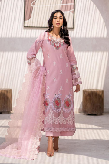 PARISHAY EMBROIDERED LAWN SUIT