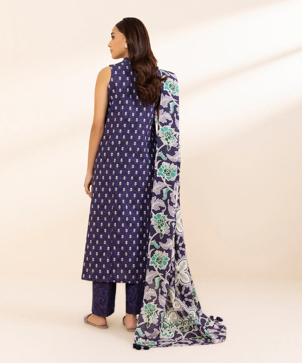 SAPPHIRE PRINTED LAWN SUIT