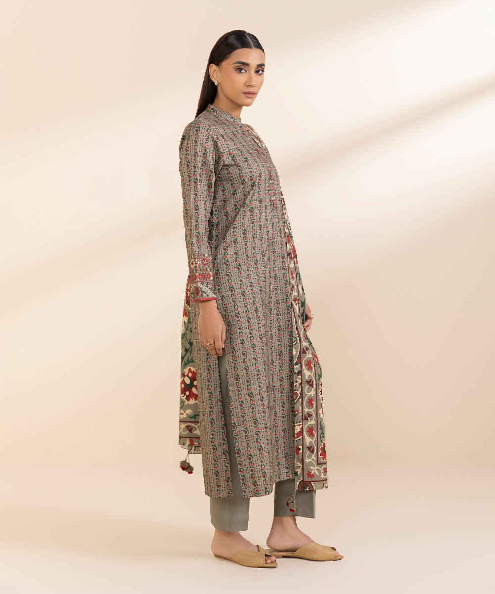 SAPPHIRE PRINTED LAWN SUIT