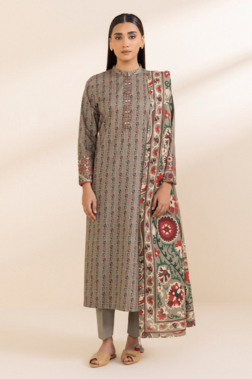 SAPPHIRE PRINTED LAWN SUIT