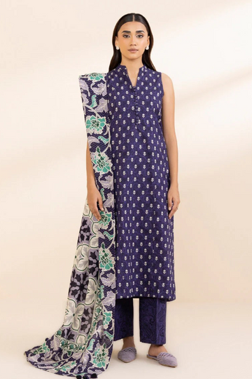 SAPPHIRE PRINTED LAWN SUIT