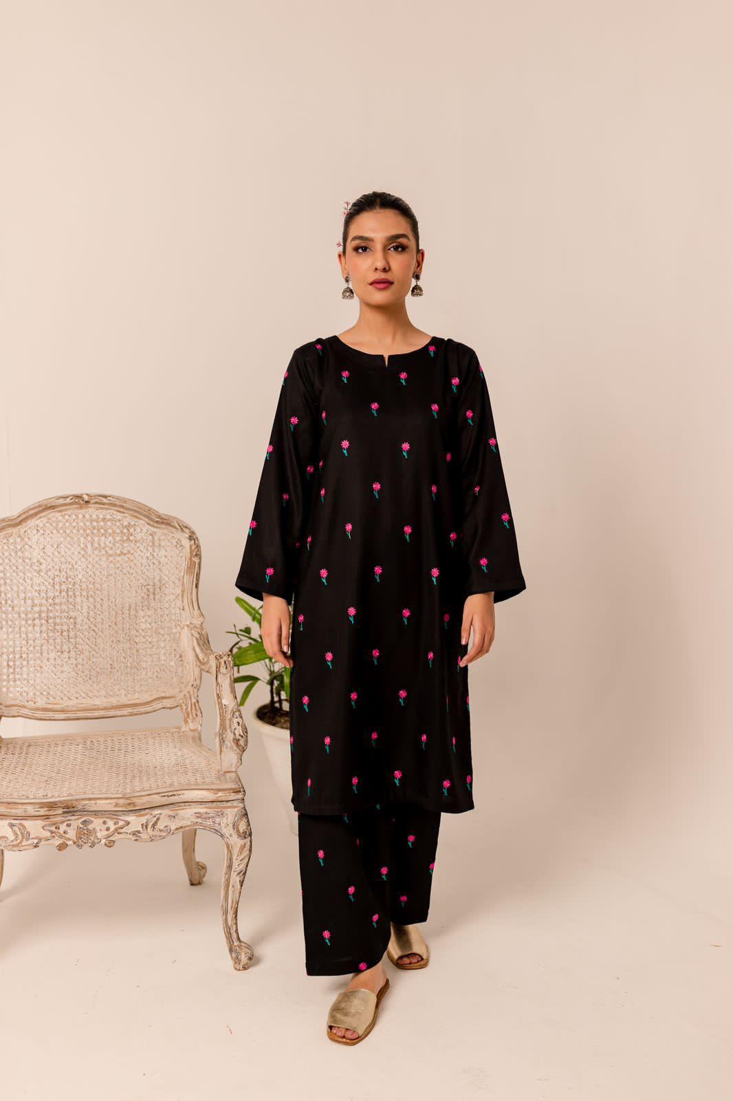 Zara Shahjahan 02-Piece Embroidered DHANAK 2024