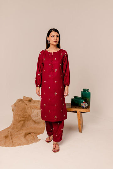 Zara Shahjahan 02-Piece Embroidered DHANAK 2024